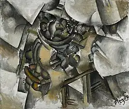 Le compotier (Table and Fruit), 1910–11, oil on canvas, 82.2 × 97.8&nbsp;cm, Minneapolis Institute of Arts. Reproduced in Du "Cubisme", 1912