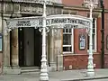 Main entrance on Rosebery Avenue