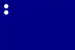 Rear Admiral of the Blue Squadron command flag 1702 to 1864 for use in the Kingdom of Great Britain and the United Kingdom.