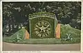 Floral clock in Water Works Park in Detroit, circa 1900s