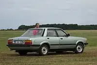 Ford Taunus TC3 4-door, highlighting the enlarged rear lights
