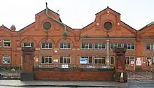 Former tram and bus depot, St James Road, derelict from 2013