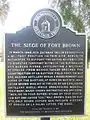 Texas historical marker commemorating the siege