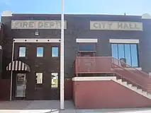 Fowler Fire Department and City Hall on U.S. Highway 50