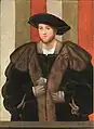 (Francesco) Sforza family member portrait on wood panel (c. 1505)
