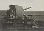 French artillery in action near Verdun.