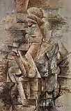 Georges Braque, 1910, Portrait of a Woman, Female Figure (Torso Ženy), oil on canvas, 91 × 61&nbsp;cm, private collection