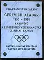 Attila út 39.Aladár Gerevich