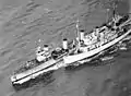 G102 being escorted to the United States by USS&nbsp;Falcon in 1920.