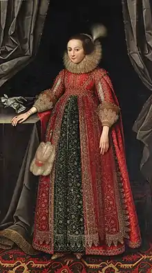 Susanna Temple sister of James Temple, 1621, oil on canvas, sold 2000