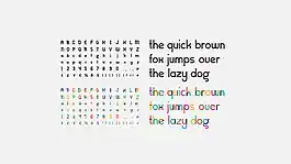 Sample of the Gilbert Color Bold font