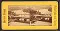 Second Girard Avenue Bridge (foreground), Pennsylvania Railroad, Connecting Railway Bridge (middle ground), circa 1875.