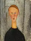 Amedeo Modigliani, Girl with Blue Eyes. 1918. 61 x 46.4&nbsp;cm. Oil on canvas.