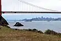 San Francisco with high marine layer overcast
