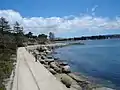 Tram track on Granite Island