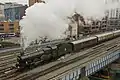 5043 arriving at Cardiff Central with Vintage Trains' 'Red Dragon' tour from Tyseley, Birmingham on Sat 11 Mar 2017.