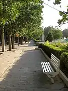 Sidewalk in Nishapur, Iran near Mausoleum of Omar Khayyam