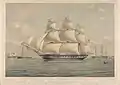 HMS Phaeton, watercolour