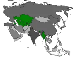 Number of confirmed deaths of A(H1N1) virus in Asia:&nbsp;&nbsp;No deaths&nbsp;&nbsp;1+ deaths&nbsp;&nbsp;5+ deaths&nbsp;&nbsp;10+ deaths&nbsp;&nbsp;50+ deaths&nbsp;&nbsp;100+ deaths&nbsp;&nbsp;500+ deaths&nbsp;&nbsp;1000+ deaths&nbsp;&nbsp;5000+ deaths