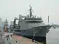 Inazuma moored behind HMAS&nbsp;Success at Harumi on 13 September 2009.