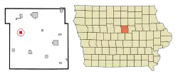 Location of Buckeye, Iowa