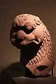 Head and chest of a lion; circa 5th century; sandstone; height: 61&nbsp;cm, width: 35.6&nbsp;cm; Museum of Fine Arts (Boston, US)
