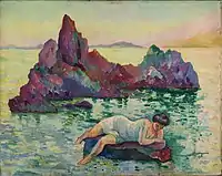 Le Rocher (La Naïade, Cavalière), 1906, oil on canvas, 71 × 89&nbsp;cm, private collection