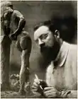Henri Matisse and La Serpentine, fall 1909, Issy-les-Moulineaux, photograph by Edward Steichen