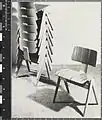 Hillestak chair (Robin Day, 1951) early version showing original leg joint