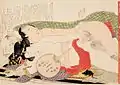 Image 27Hokusai, Untitled (Plate No. 4) From the series Picture Book Patterns of Couples (Ehon tsui no hinagata), c. 1812