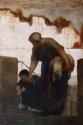The Laundress (c. 1863), oil on panel, 49 x 34 cm., Musée d'Orsay, Paris