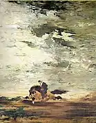 Scottish Horseman (ca. 1854), 145 x 145&nbsp;cm., Musée Gustave Moreau