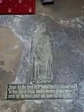 Brass memorial to Sir William Walley
