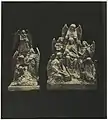 Wooden sculpture of Angels and Mary with the Child