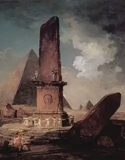 Girls Dancing Around an Obelisk (1798), 120 x 99 cm., Montreal Museum of Fine Arts