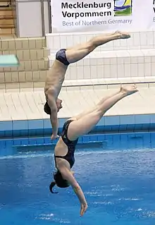 Swimming as an exercise tones muscles and builds strength.