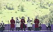 The Shividkatsa choir sings a Georgian folk song