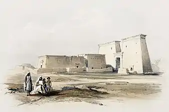 An Egyptian temple