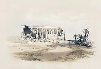 An Egyptian temple