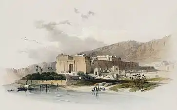 An Egyptian temple