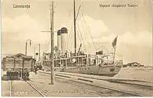 The passenger ship Emperor Trajan built in 1906 at Saint-Nazaire
