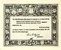 Invitation to the Lord Mayor of London's banquet, 1902.
