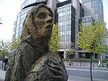 Image 16A memorial to the Great Famine (Ireland), a famine event in Ireland that faced elongated suffering from the UK's domestic policy failures at the time under the Prime Ministers Sir Robert Peel and Lord John Russell. (from Health politics)