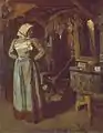 Young peasant woman in the studio (1904)
