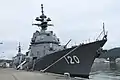 JS Shiranui at Yokosuka on 14 October 2019.