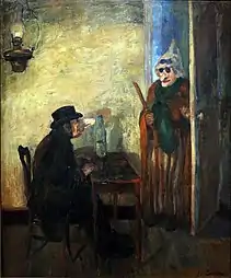Scandalized Mask (1883), oil on canvas, 135 x 112&nbsp;cm., Royal Museums of Fine Arts of Belgium, Brussels