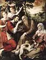 The healing of Tobit, Jan Matsys, 1550