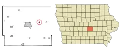Location of Kellogg, Iowa