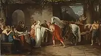 Germanic Wedding, 1787, small version in Munich, 55.9&nbsp;cm (22&nbsp;in) × 98.7&nbsp;cm (38.8&nbsp;in)