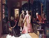 Jean Carolus, Choosing the Ring, oil on canvas, 83 x 106.5&nbsp;cm